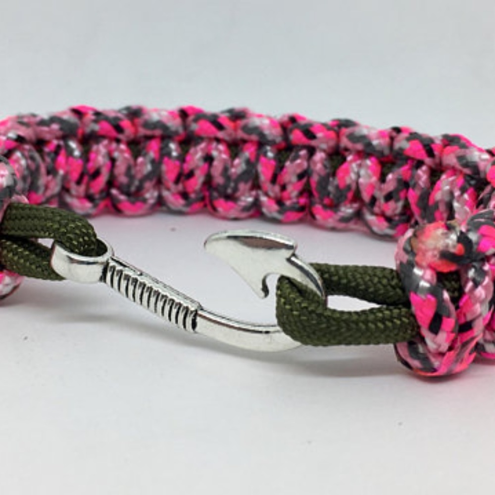 Pink Fish Hook Bracelet